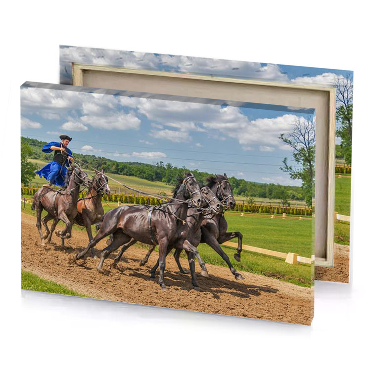 a man riding horse with bunch of horses bistre canvas