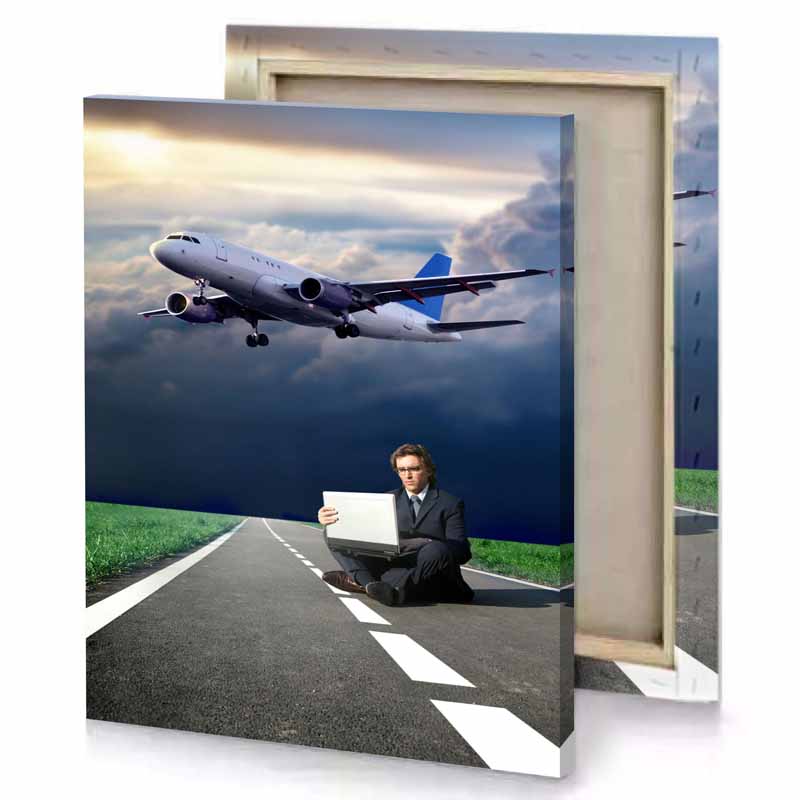 a man sitting on the ground charcoal canvas