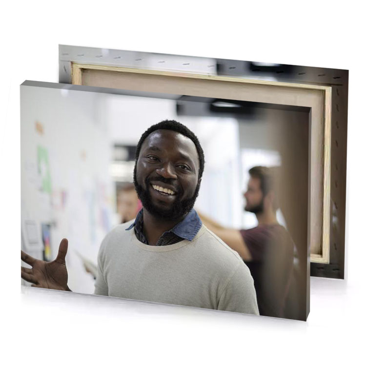 a man with beard platinum canvas