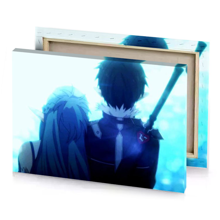a man with sword in his hand lapis lazuli canvas