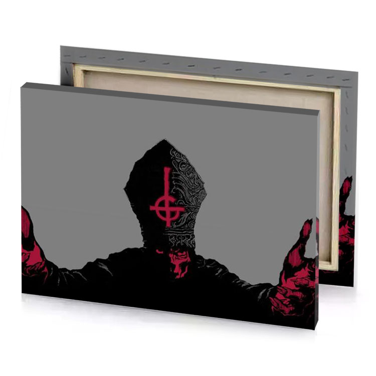 a man with two pistols in his hands smoky black canvas