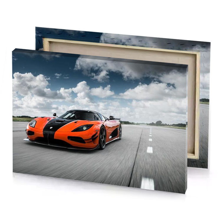 a mclaren hyper flame canvas