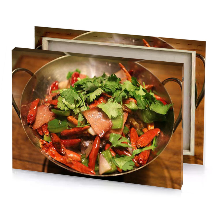 a metal bowl filled with vegetables and herbs yellow green canvas