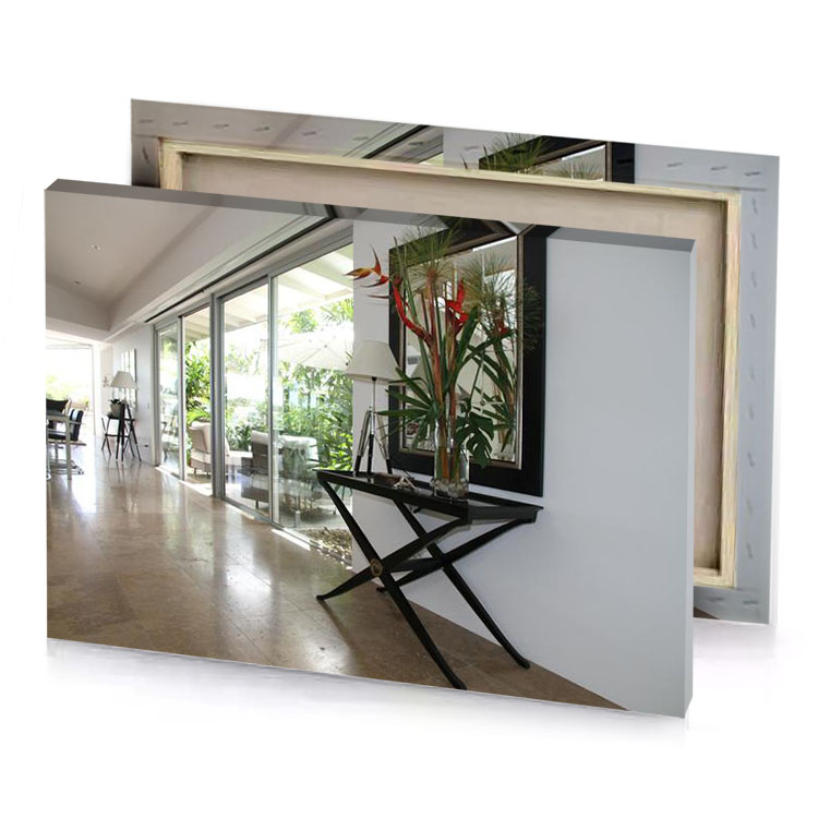 a mirror on the wall bistre canvas