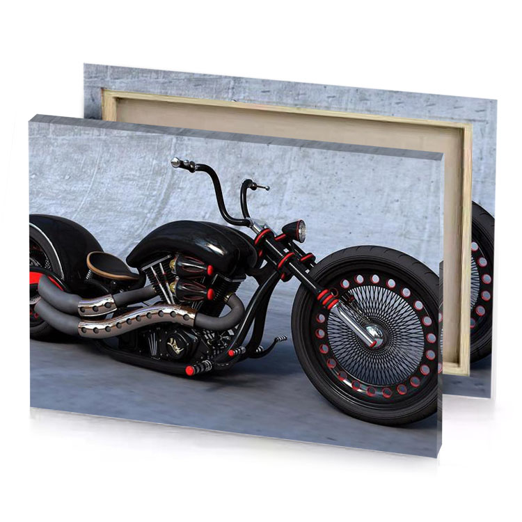 a motorcycle with red and black tire smoky canvas