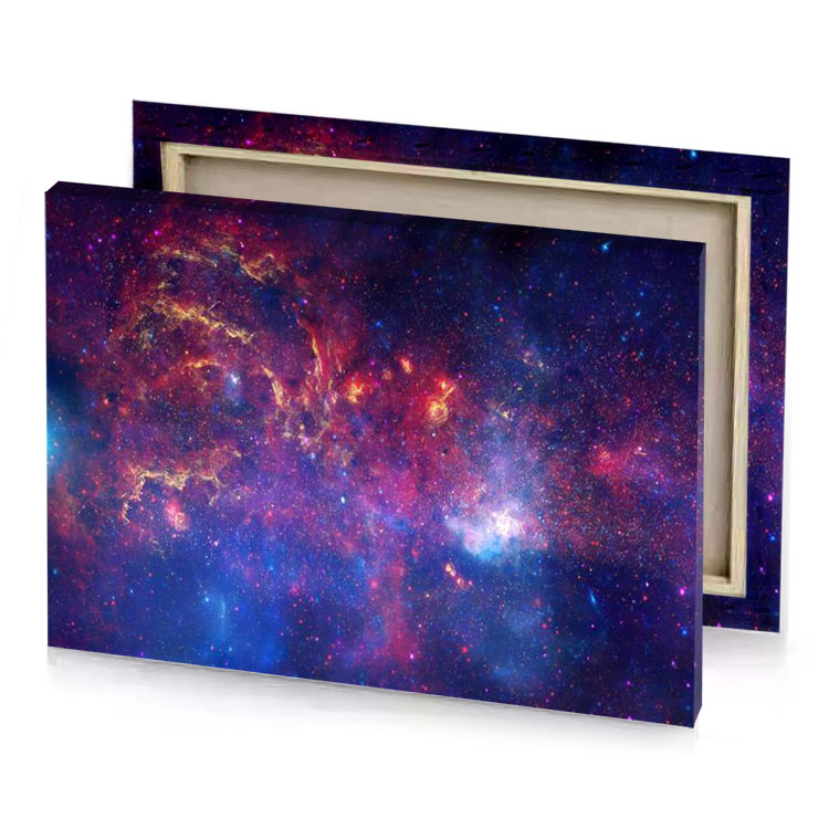 a nebula dark slate blue canvas