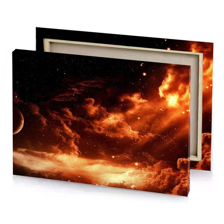 a nebula firebrick canvas