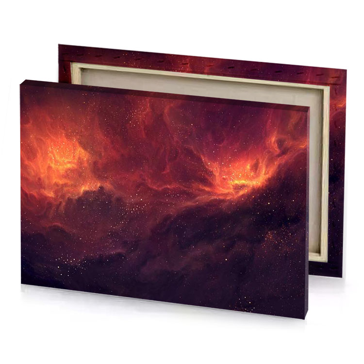 a nebula garnet canvas