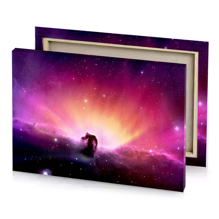 a nebula indian red canvas