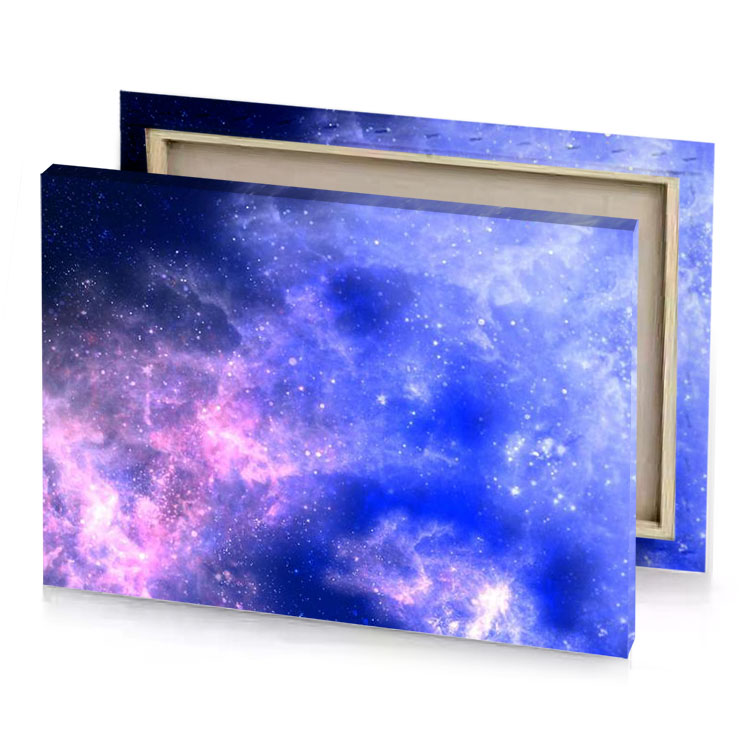 a nebula medium slate blue canvas