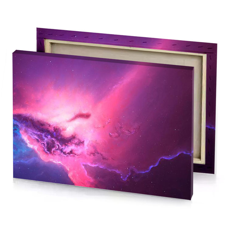 a nebula persian pink canvas