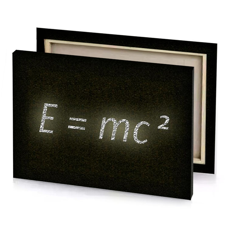 a neon sign that says e mc bistre canvas