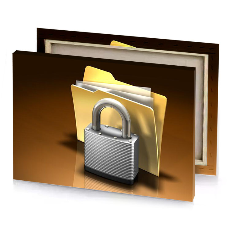 a padlock and folder zinnwaldite brown canvas