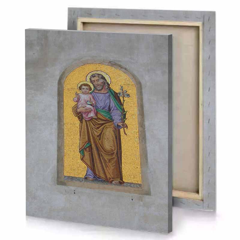 a painting of woman holding baby peru canvas