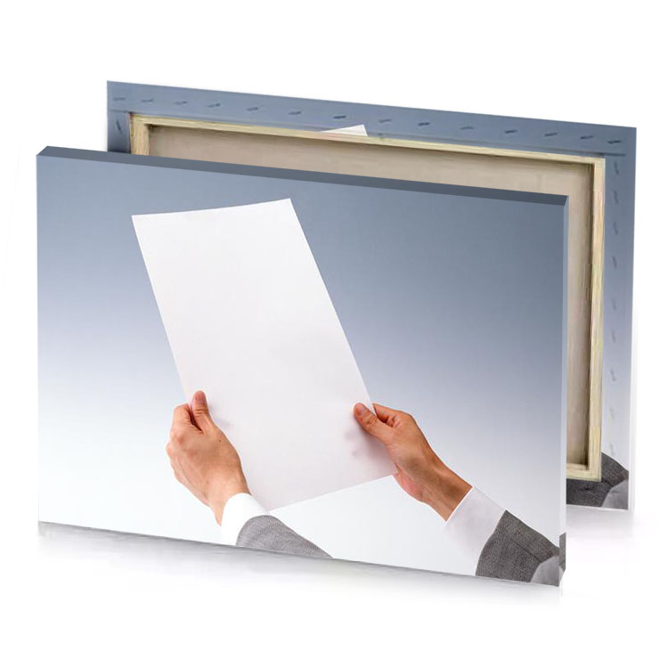 a person holding white piece of paper smoke canvas