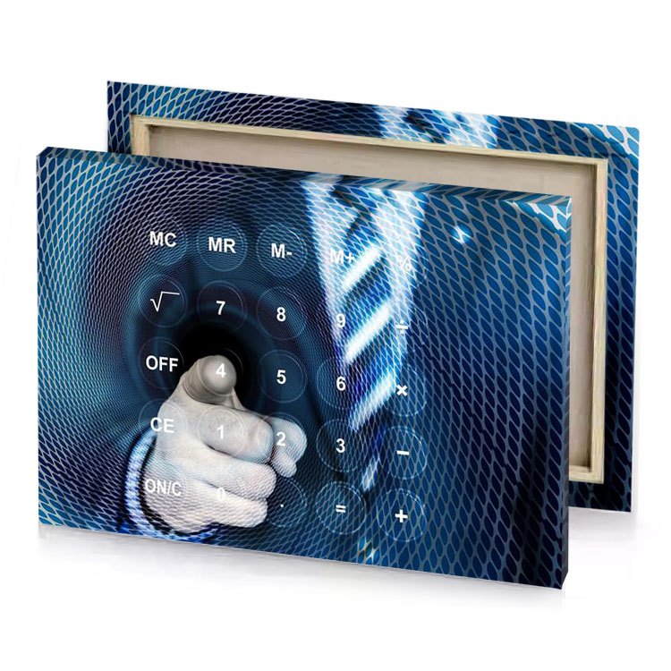 a person in suit is shown blue tunnel charcoal canvas