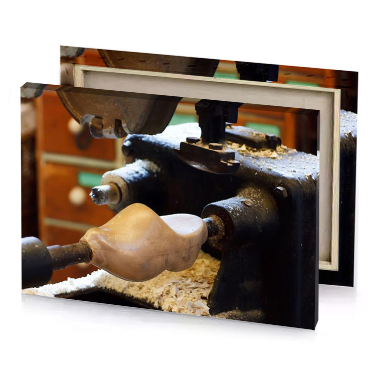 a person is making piece of wood burlywood canvas