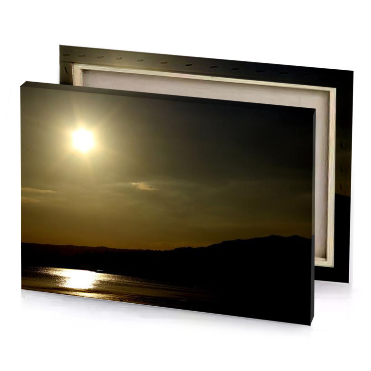 a person is riding horse on the beach sepia canvas