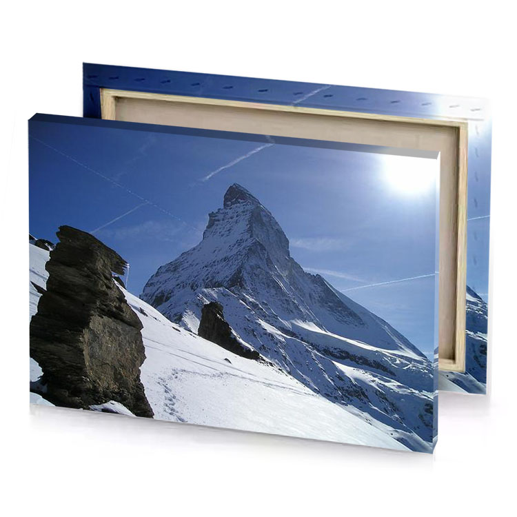 a person on snowboard in the snow dark slate blue canvas