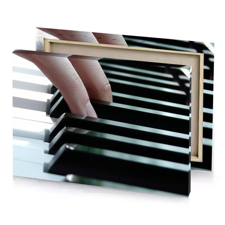 a person s hand on piano keyboard smoky black canvas