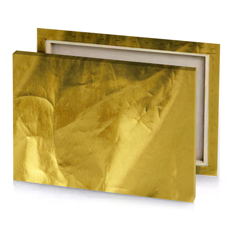 a piece of paper with brown background golden rod canvas