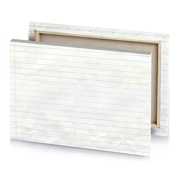 a piece of paper with red line on it white smoke canvas