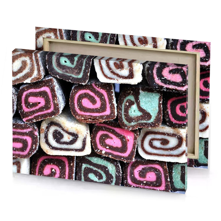 a pile of chocolate covered marshs garnet canvas