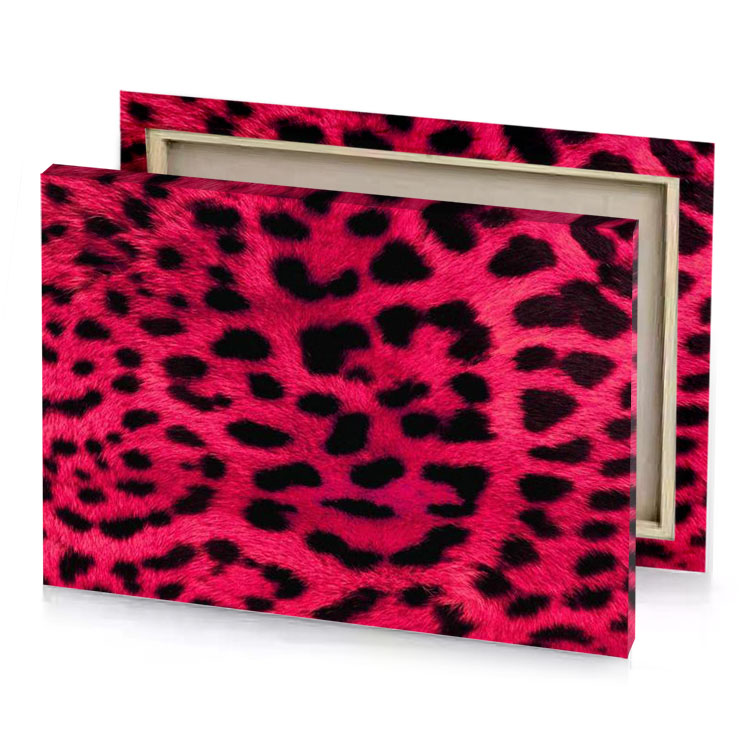 a pink leopard print fabric crimson canvas