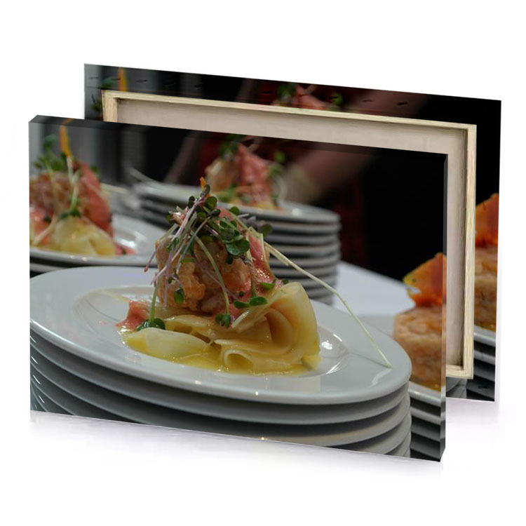 a plate of food with shrimp and vegetables bistre canvas