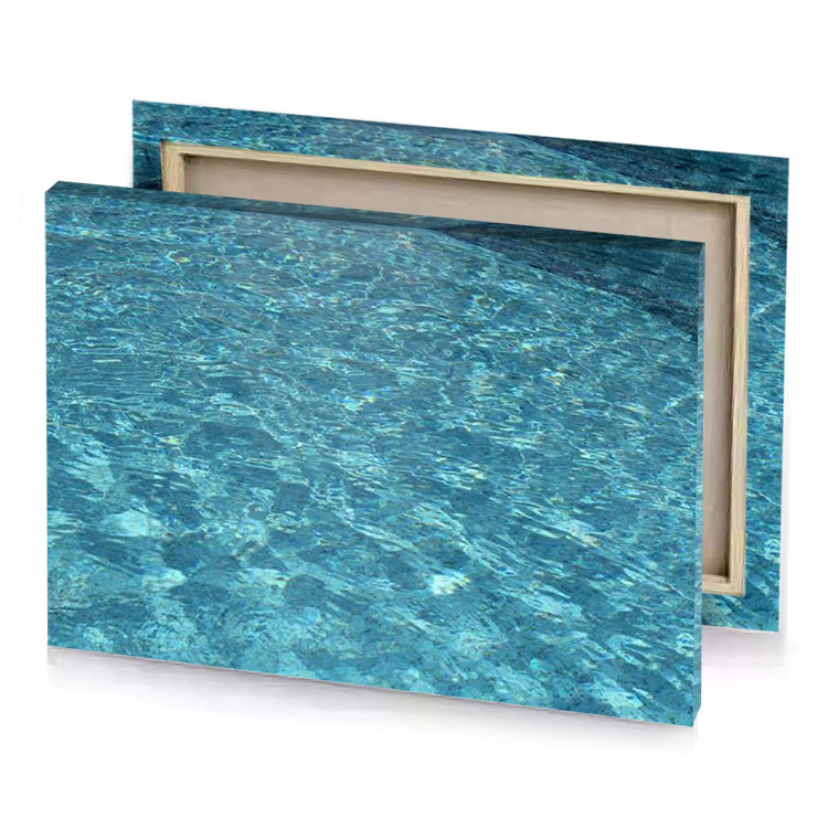 a pool with blue water surface cadet canvas