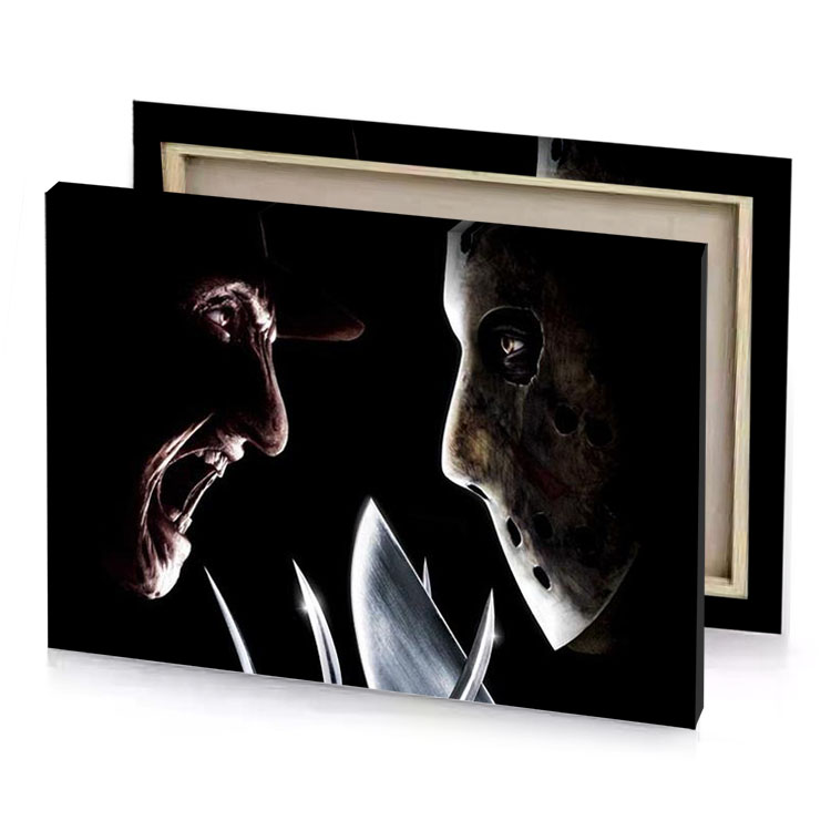 a poster for the horror movie taupe canvas