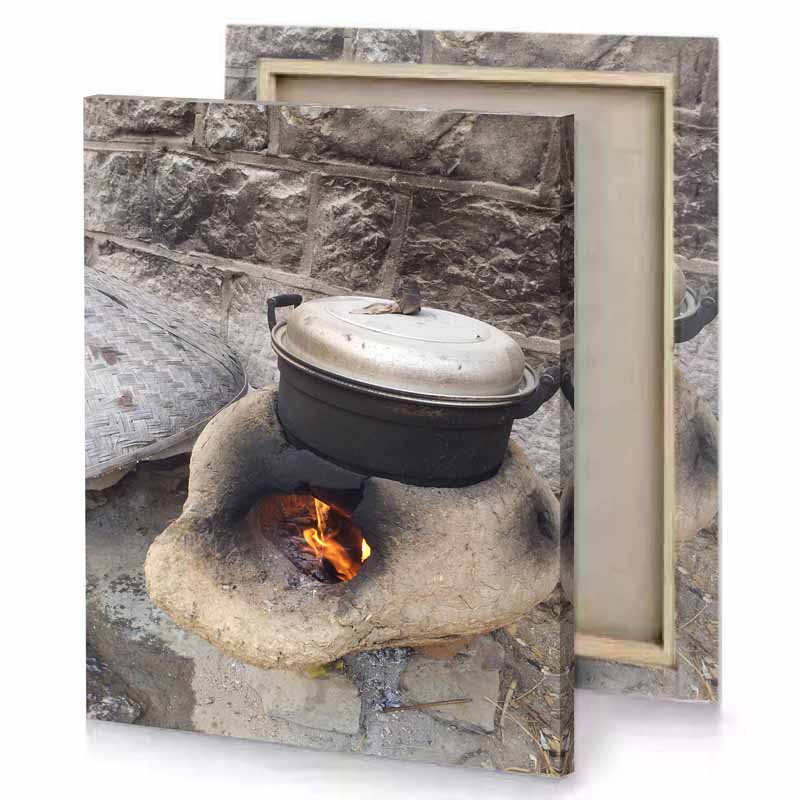 a pot is sitting on fire pit taupe canvas