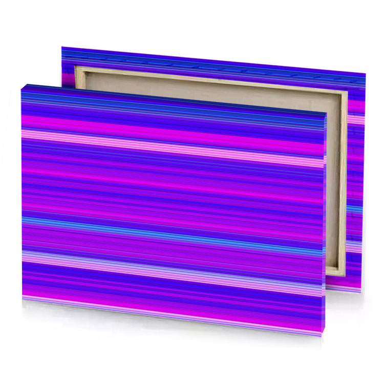 a purple and blue striped background phlox canvas
