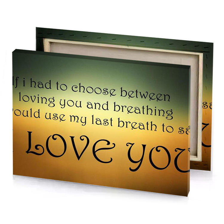 a quote that says i love you fawn canvas