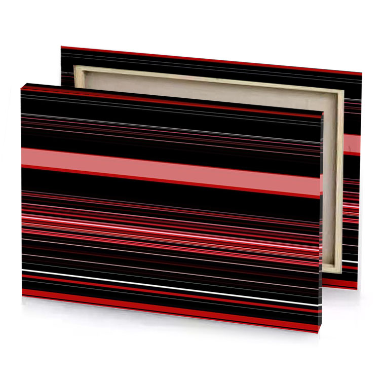 a red and white striped background light coral canvas
