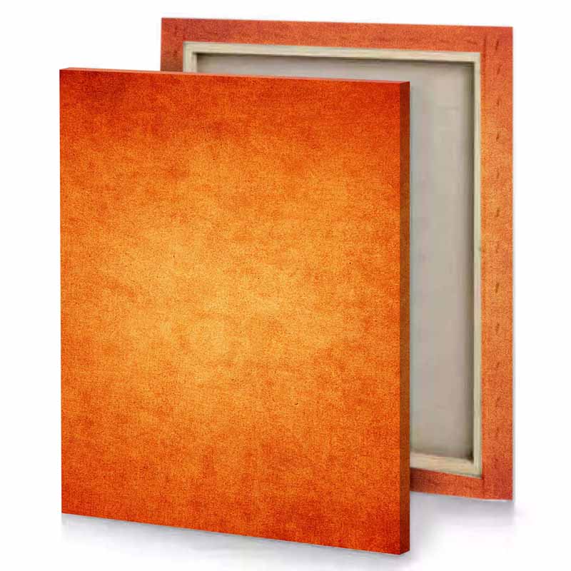 a red background with texture of leather carrot orange canvas