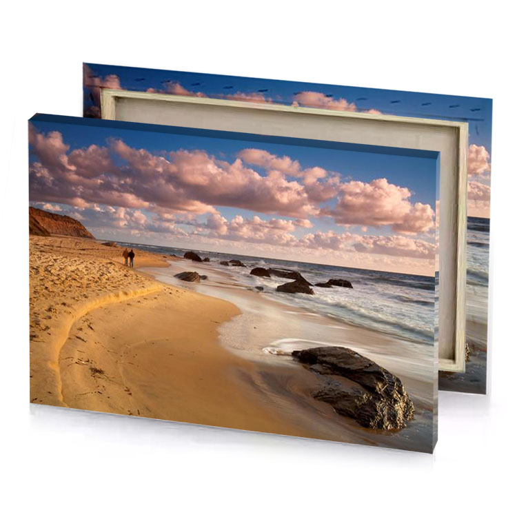 a sandy beach lapis lazuli canvas