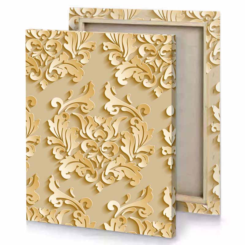 a seam pattern with stylized design canvas