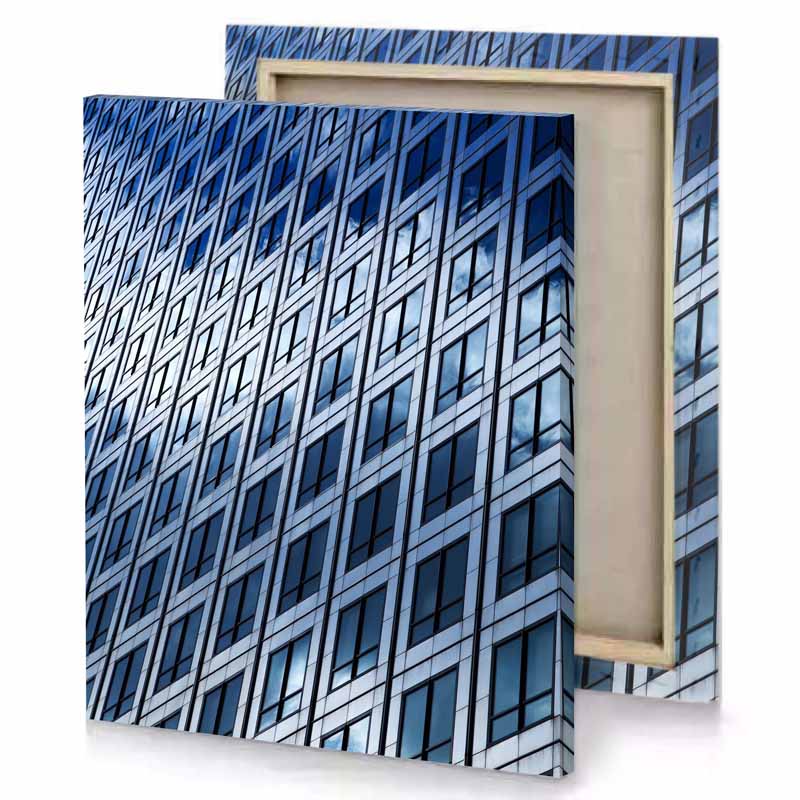 a tall building with many windows manatee canvas