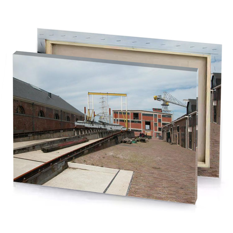 a train track with car on it mountbatten pink canvas