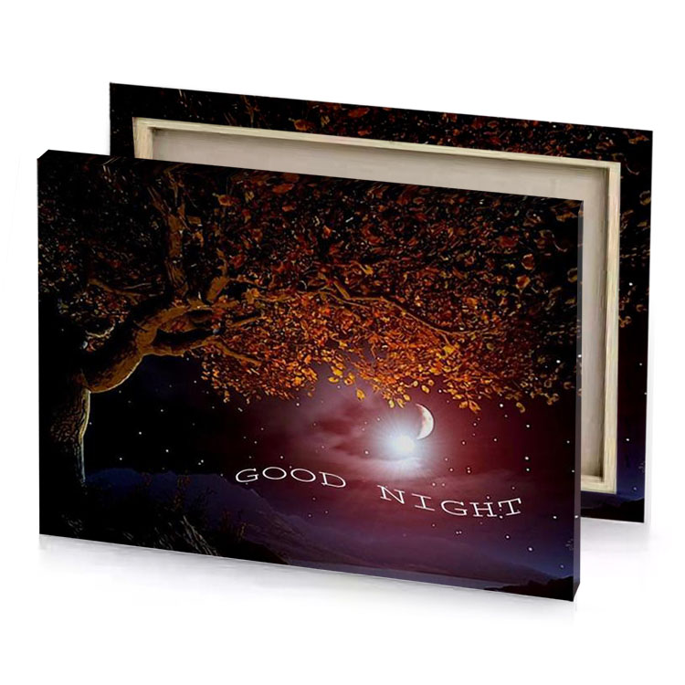 a tree with the words gon on it bistre canvas
