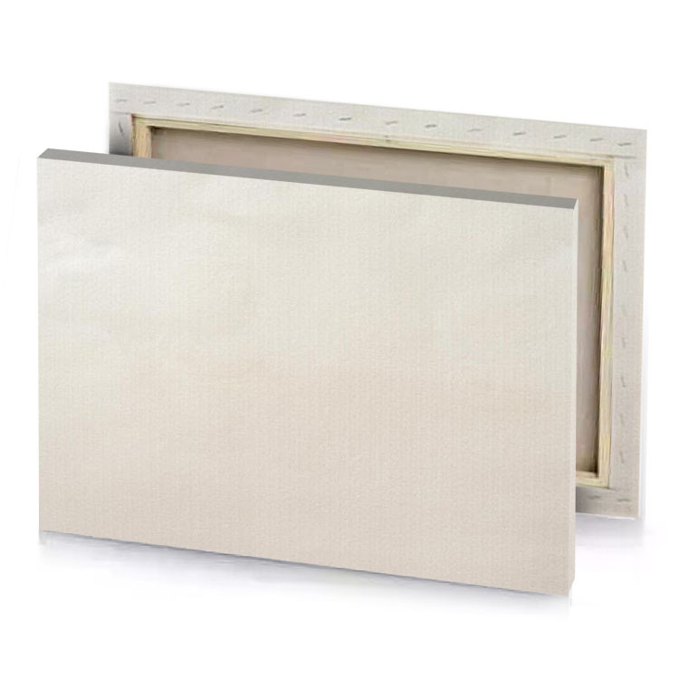 a white sheet of paper with background gainsboro canvas