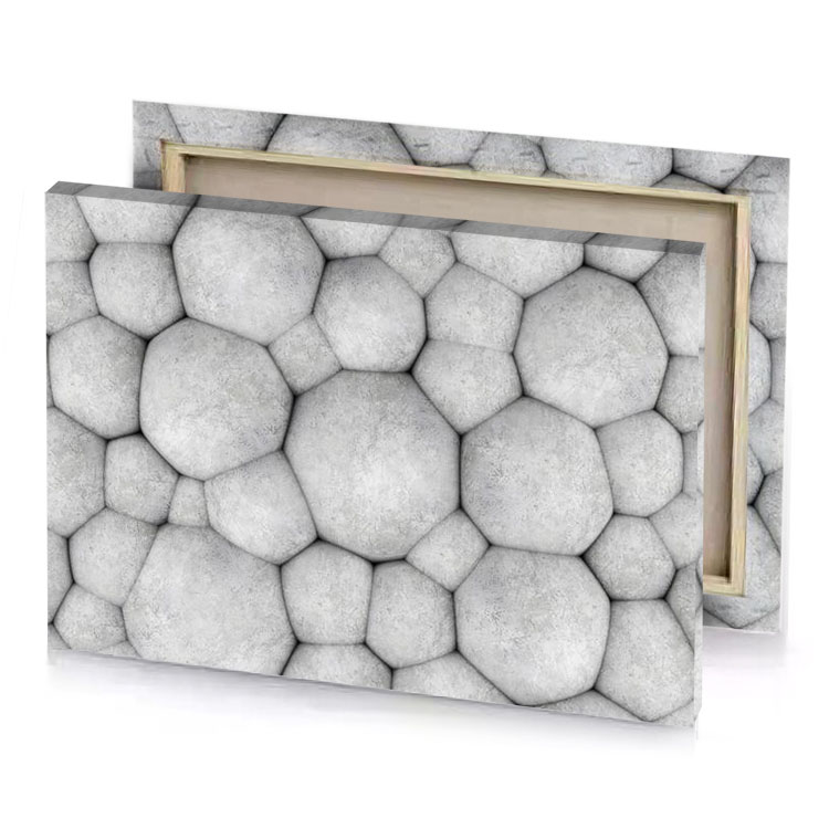 a white stone wallpaper with pattern canvas