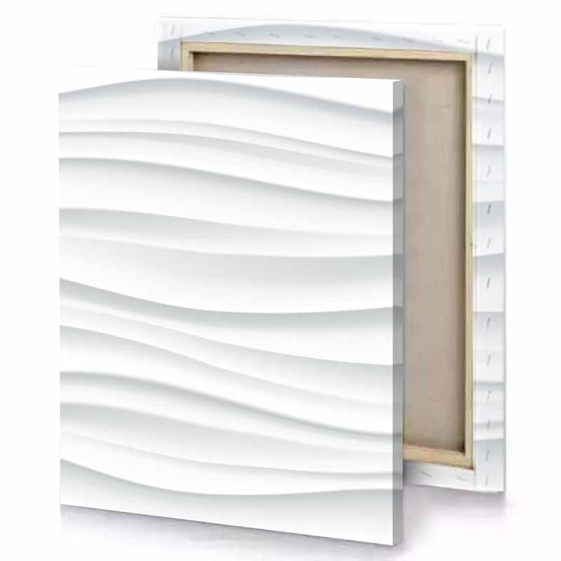 a white wavy background with smooth wave pattern canvas