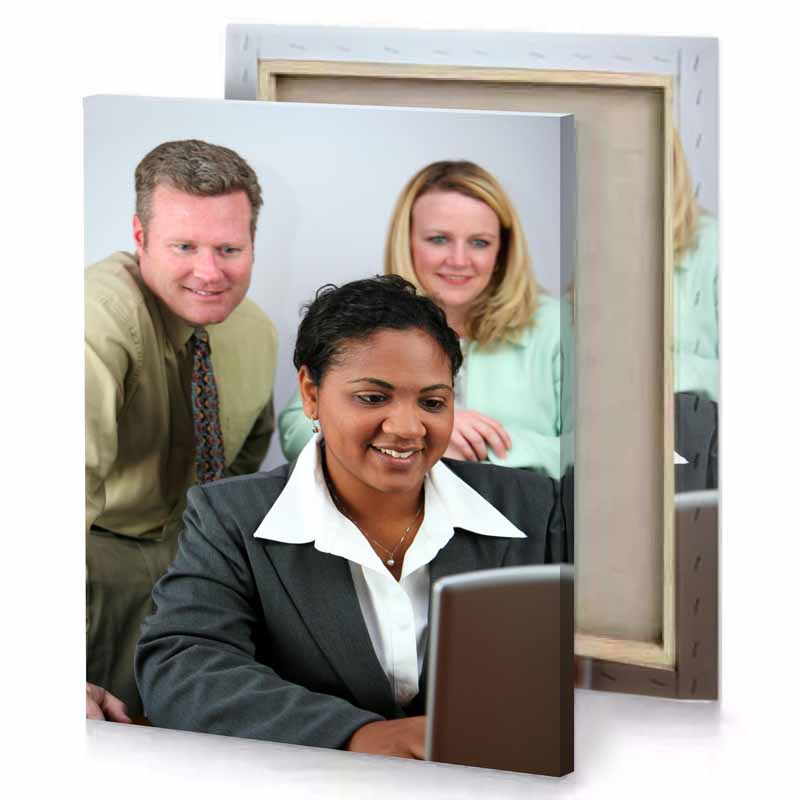 a woman in business suit platinum canvas