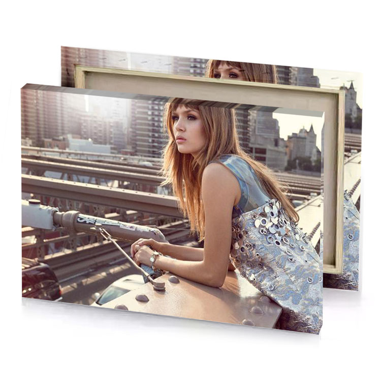 a woman sitting on ledge with skateboard rose quartz canvas