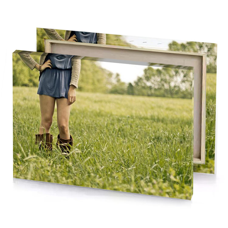 a woman standing in field of tall grass burlywood canvas
