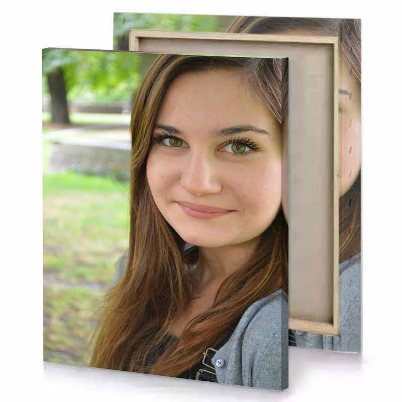 a woman with long brown hair and green eyes bistre canvas