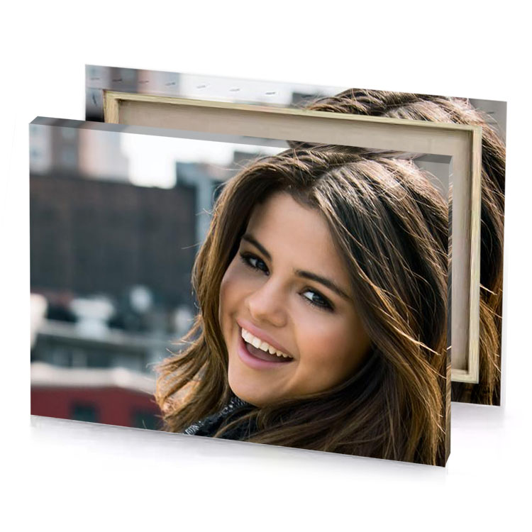 a woman with long brown hair bistre canvas