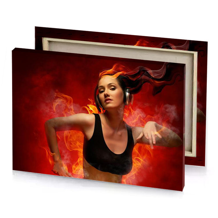 a woman with red and yellow hair zinnwaldite brown canvas